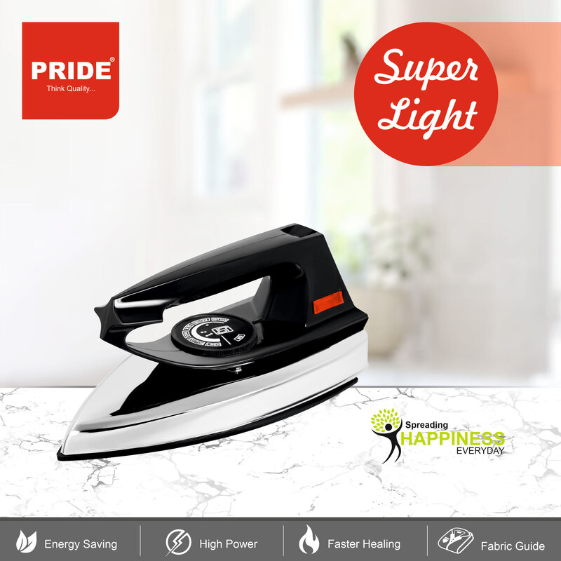 PRIDE SUPER LIGHT ELECTRIC IRON 750 W