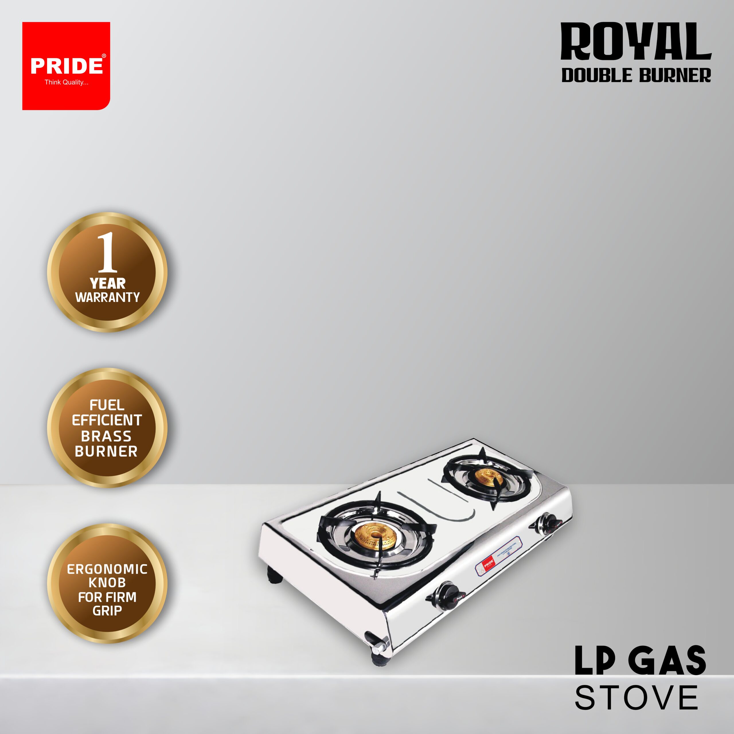 PRIDE ROYAL DOUBLE GAS BURNER